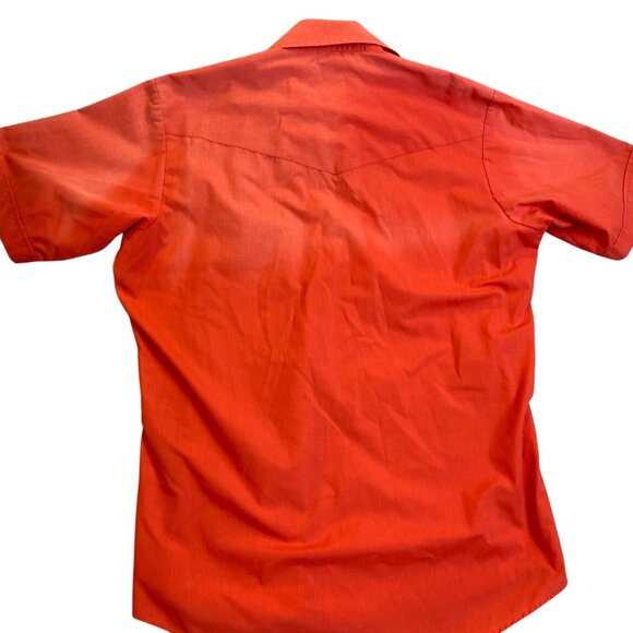 Ely Cattleman Womens Shirt 16 Red Western Pearl Snap Button Short Sleeve Casual - Picture 2 of 8